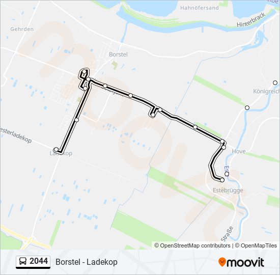 2044 bus Line Map