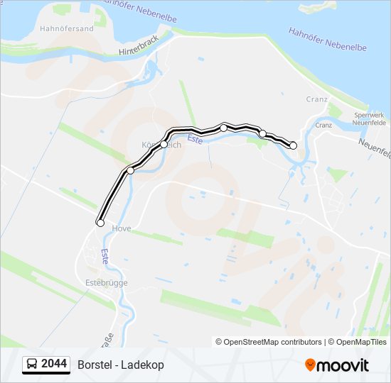 2044 bus Line Map