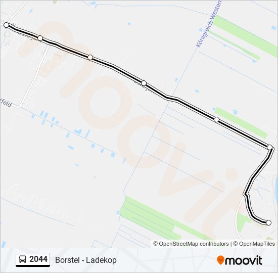 2044 bus Line Map