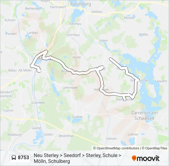 8753 Bus Line Map