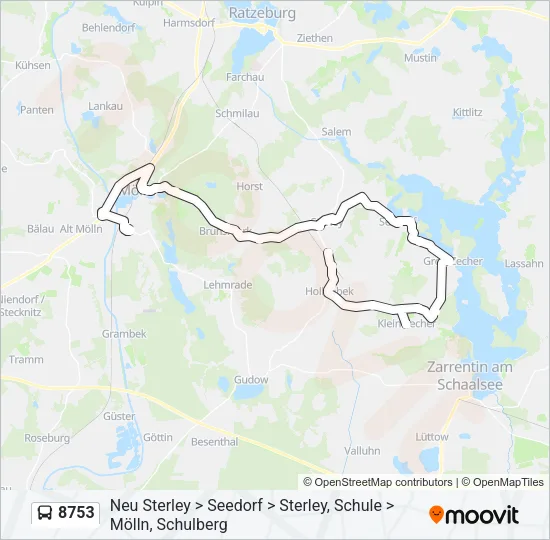8753 Bus Line Map