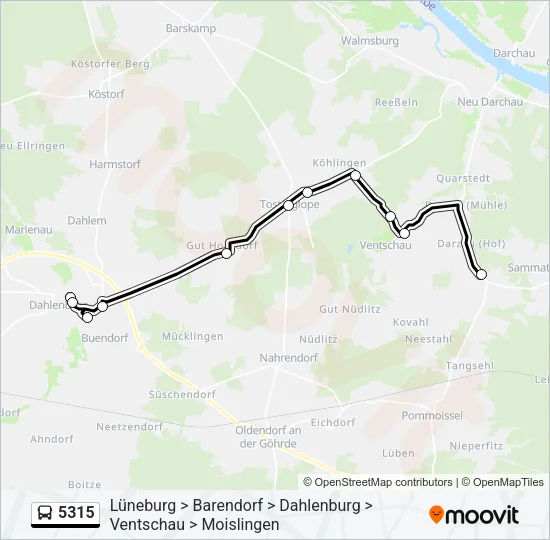 5315 Bus Line Map