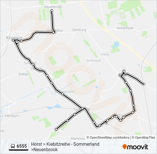 6555 Route: Schedules, Stops & Maps - Neuenbrook Birkenweg (Updated)