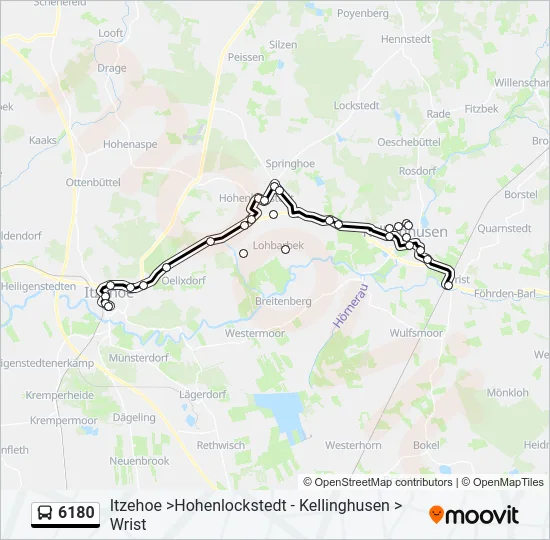 6180 Bus Line Map