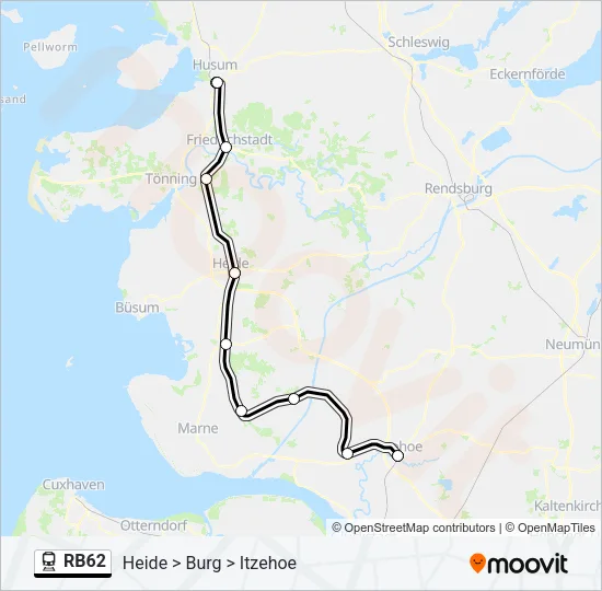 RB62 Train Line Map