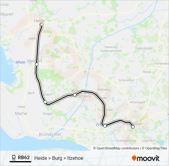 RB62 Train Line Map