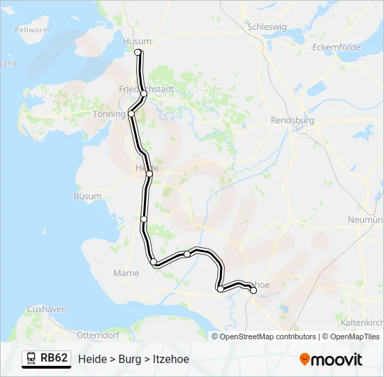 RB62 Train Line Map