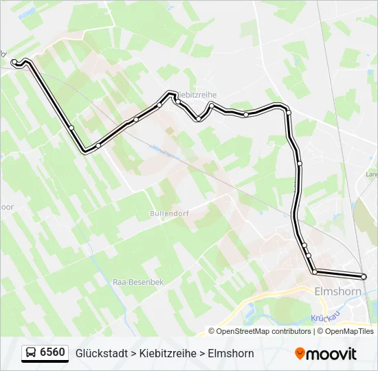 6560 Bus Line Map