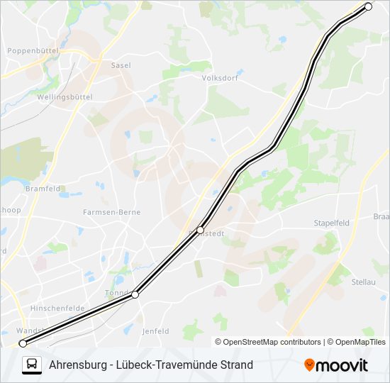 RB81-SEV bus Line Map