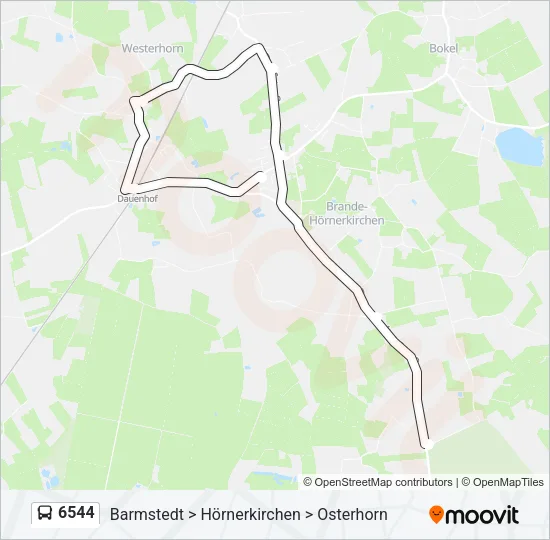  6544: карта маршрута