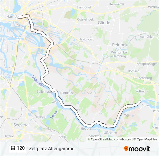 Автобус 120: карта маршрута