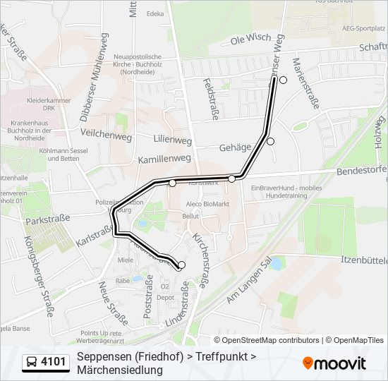 4101 bus Line Map