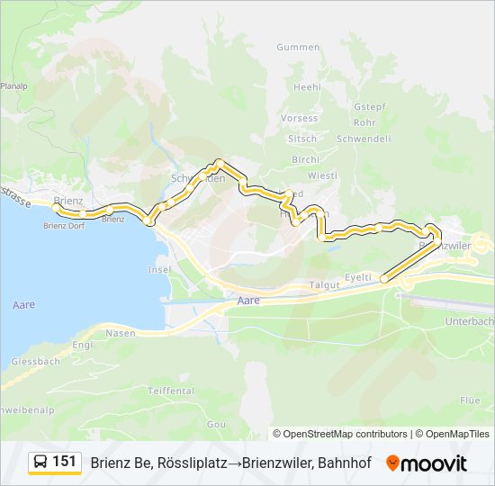 151 Bus Line Map