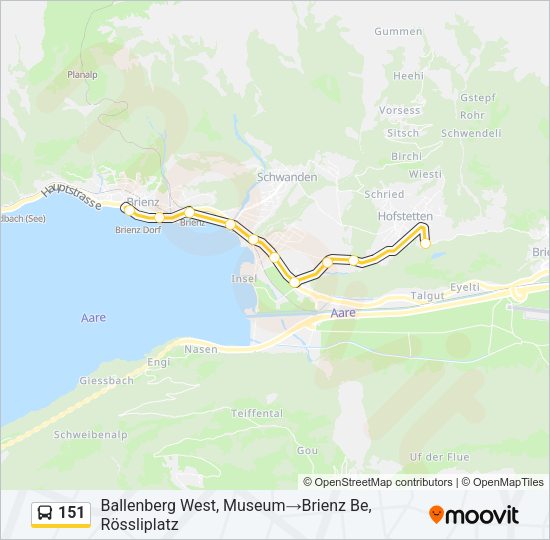 151 Bus Line Map