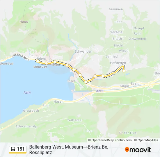 151 Bus Line Map