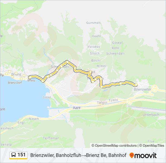 151 Bus Line Map
