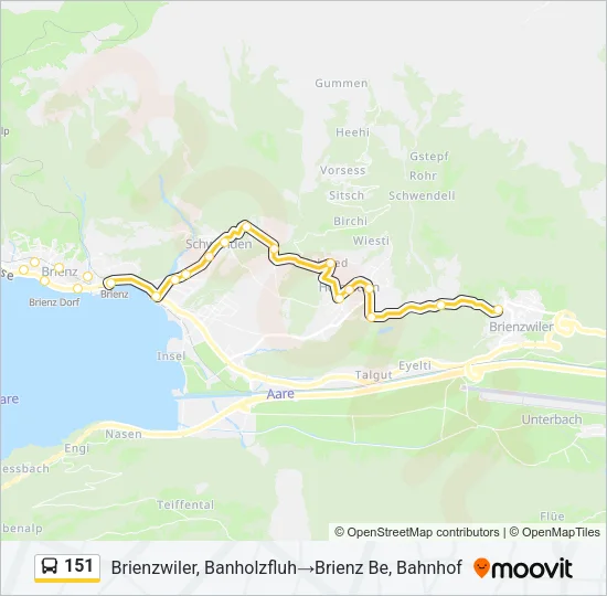 151 Bus Line Map
