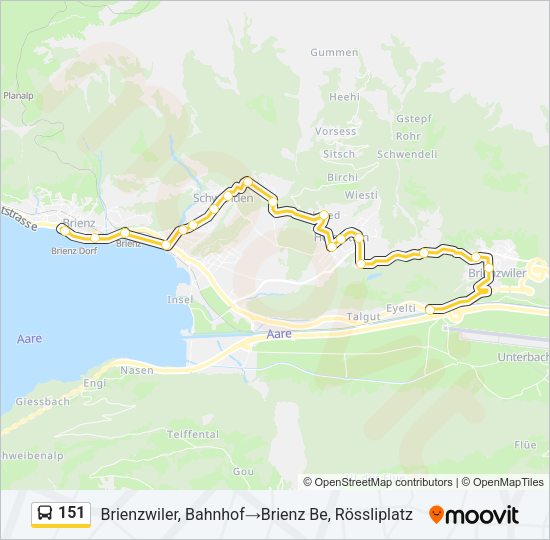 151 Bus Line Map