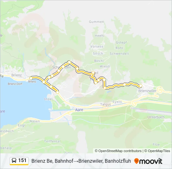 151 Bus Line Map