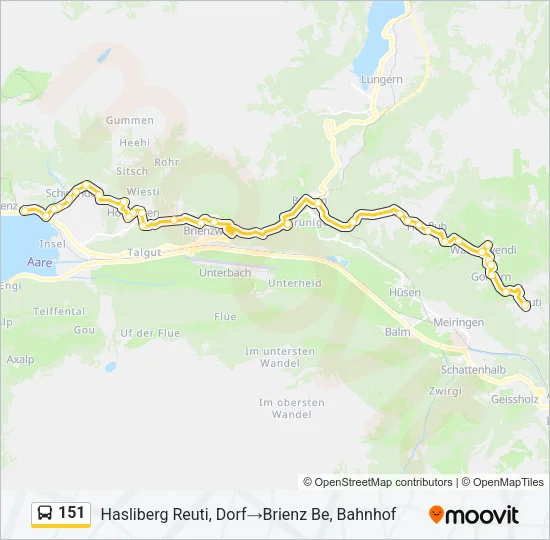 151 Bus Line Map