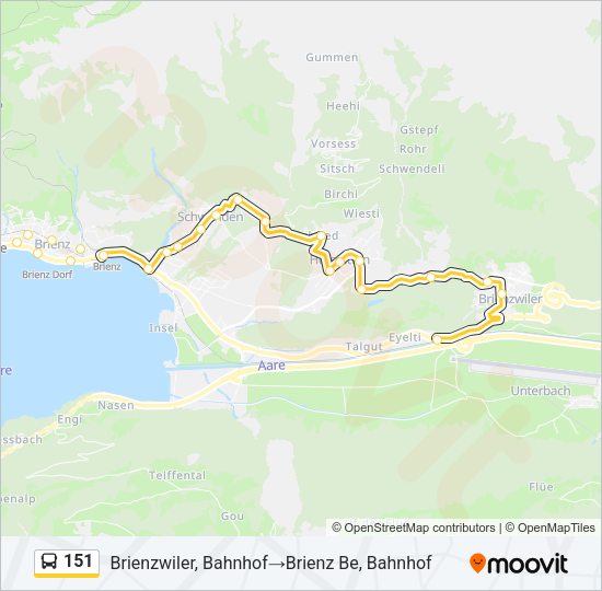 151 Bus Line Map
