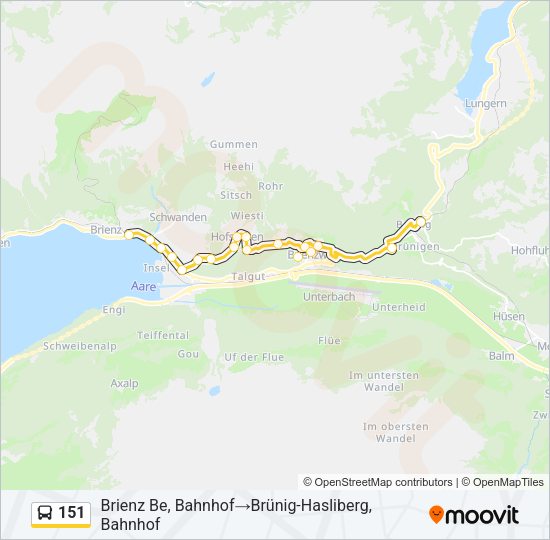 151 Bus Line Map