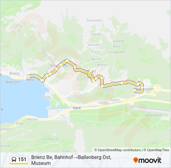 151 Bus Line Map