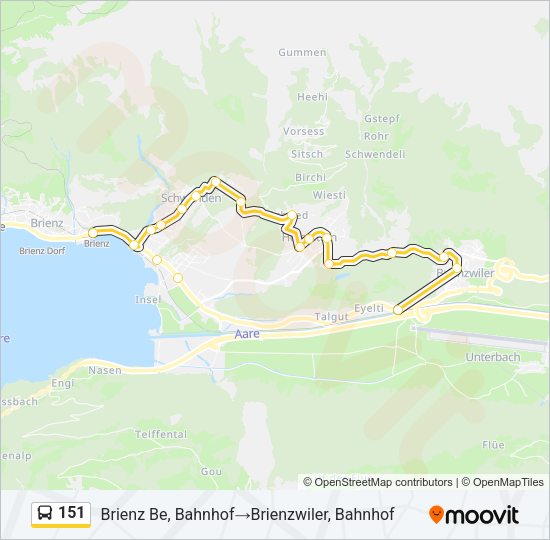 151 Bus Line Map