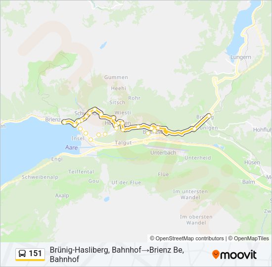 151 Bus Line Map