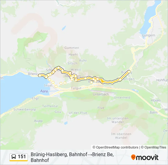 151 Bus Line Map