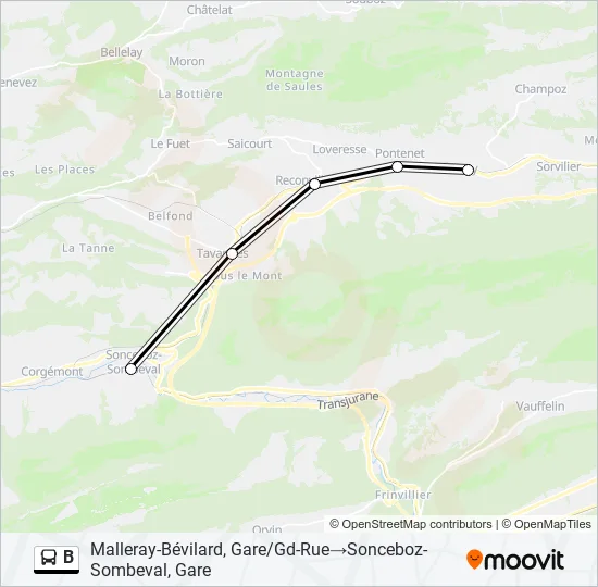 B  Line Map