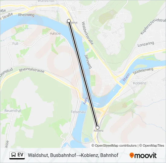 EV Bus Line Map
