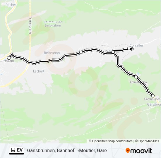 EV Bus Line Map
