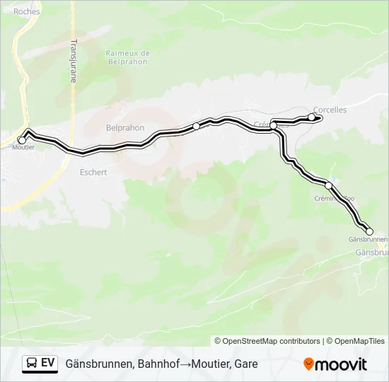 EV Bus Line Map