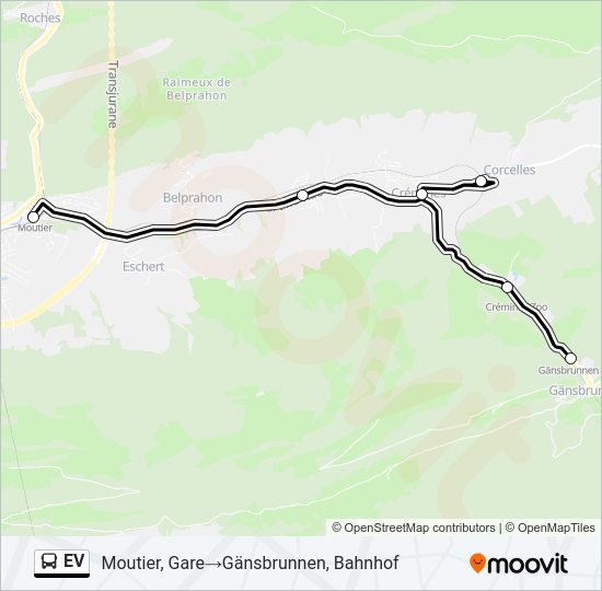 EV Bus Line Map