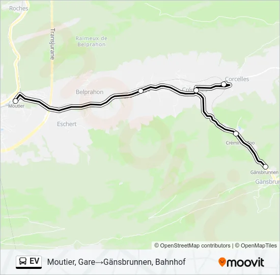 EV Bus Line Map