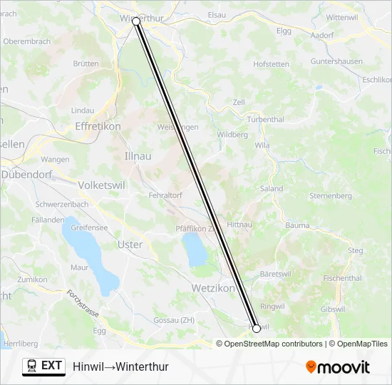 EXT Train Line Map