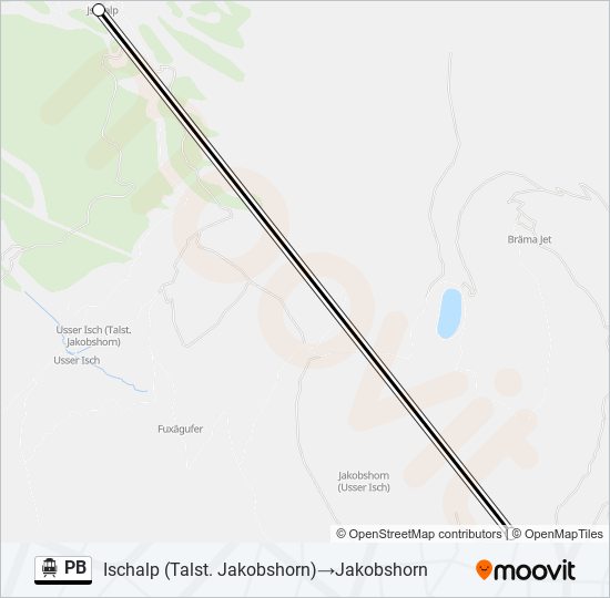 PB Cable Car Line Map