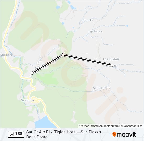 188 Bus Line Map