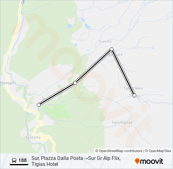 188 Bus Line Map