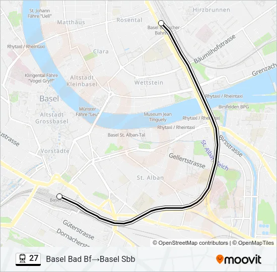 27 Train Line Map