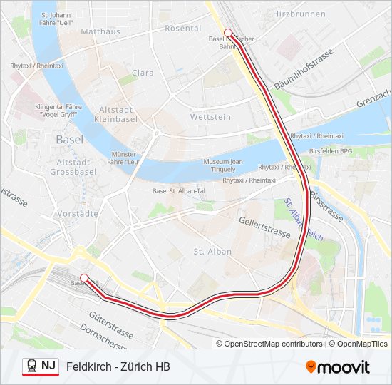 NJ train Line Map