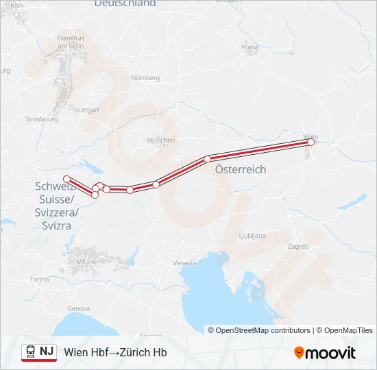 NJ Train Line Map