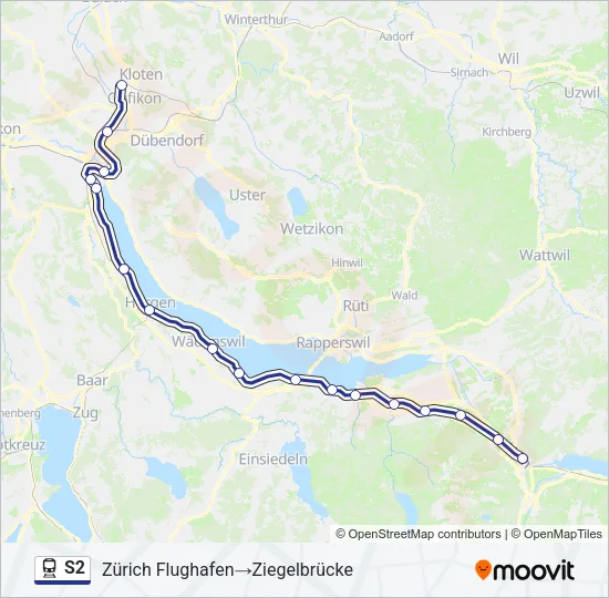 S2 Train Line Map