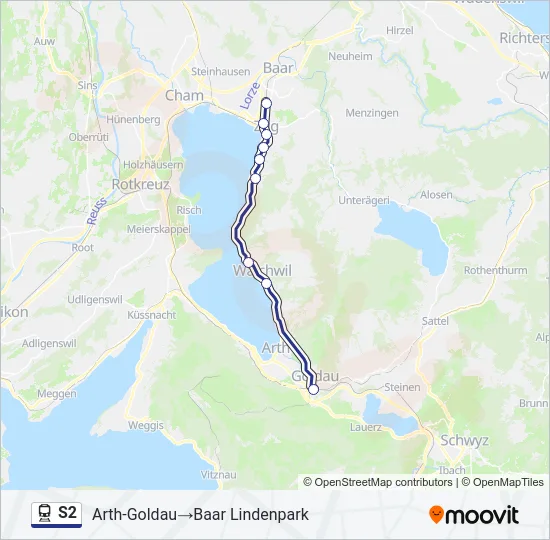 S2 Train Line Map