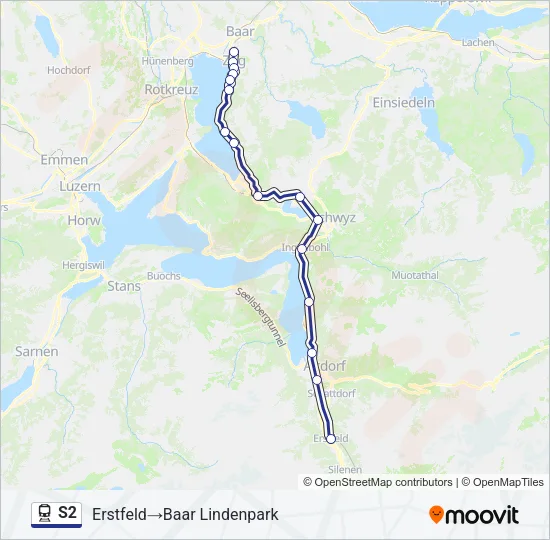 S2 Train Line Map
