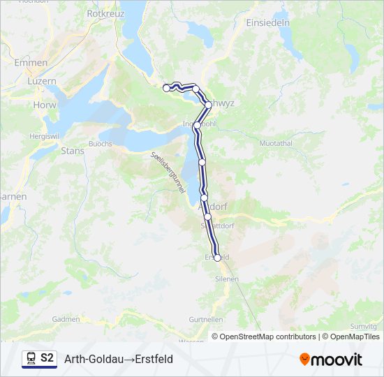 S2 Train Line Map