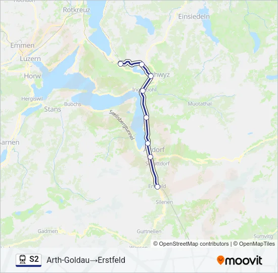 S2 Train Line Map