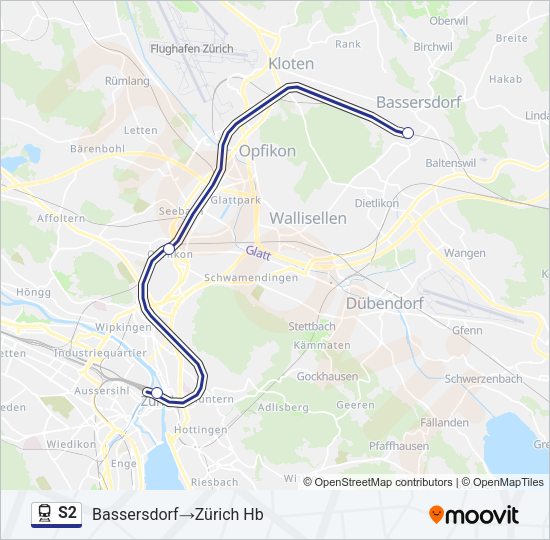 S2 Train Line Map
