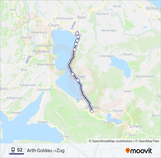 S2 Train Line Map